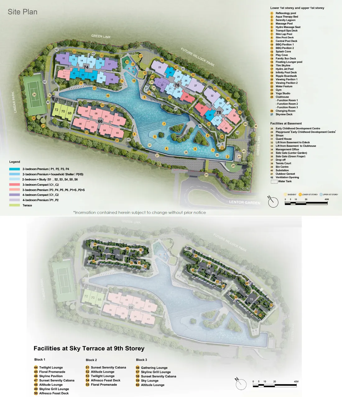 Lentor Gardens Residences site plan